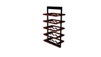Shelfmates] Shelfmate Winerack type E - Teak Wood, Powder Coating 3 pcs_ master box (MT491000PC)