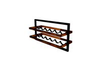 Shelfmates] Shelfmate Winerack type A - Teak Wood, Powder Coating 3 pcs_ master box (MT491003PC
