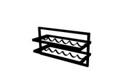Shelfmates] Shelfmate Winerack type A - Black Stain, Smoked Iron 3 pcs_master box (MT491023)
