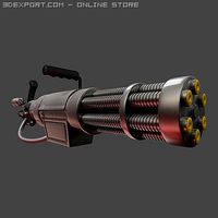 Fallout Gatling Laser 3D Model