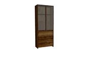Fissure] Showcase Large, 2 Glass Doors, 4 Drawers (FI420018)