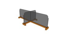 DIVISÓRIA DE MESA CARE - TAPOS DE 1600X700mm