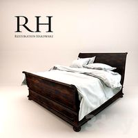 ST. JAMES SLEIGH BED WITH FOOTBOARD