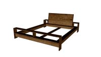Fissure] Bed without slat, mattress size 180x200, mattress area 182x202 (FI490502SP1)