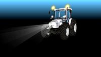 Traktor mit licht