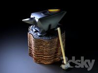 Anvil, hammer, Horseshoe.