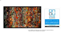 Quadro Abstrato - Laranja