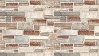 'Mulberry Blend' (Antique White Joint) Seamless Natural Stone Veneer Material