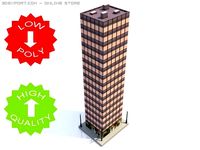 Skyscraper Building 4 3D Model