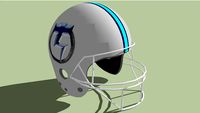 Titans Romagna football helmet