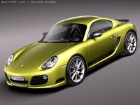 Porsche Cayman R 2011 3D Model