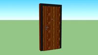 Exterior door brick frame