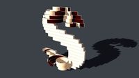 S - 3D Laminated Wood Letter