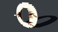 O - 3D Laminated Wood Letter