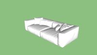 Ibiza Linnen Sofa S7 - White