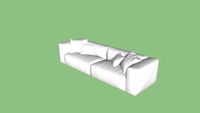 Ibiza Linnen Sofa S6 - White