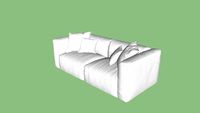 Ibiza Linnen Sofa S3 - White