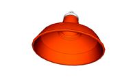 Funky Enamelled Orange Pendant Light