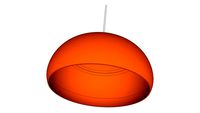 Retro Orange Glass Pendant