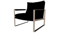 Charles Lounge Chair Brunette Vintage Leather by Modloft