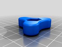 Triangular M8 nut thumb screw by Recurses