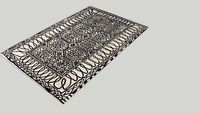NANIMARQUINA - Estambul Black on white 300X205 CARPET RUG