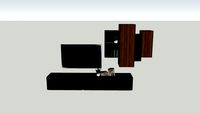 TV combination Shelfe Lowboard Sudbrock GHD