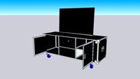 meuble TV flight case