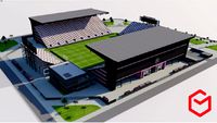 New Lockhart Stadium - Inter Miami CF USA 3D model