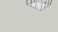 Dynamic sliding internal glass courtyard with 2 fully opening frameless corners