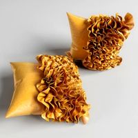 Pillow with ruffle