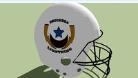 Drogheda Lightning football helmet