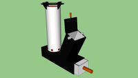 Hybrid gasifier rocket stove