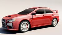 Mitsubishi Lancer Evolution X 3D Model