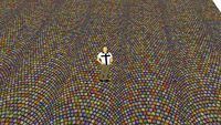 PORPHYRY MULTICOLOR SMERALDO COBBLESTONE FLOOR CUBES ROUNDED BY FAN