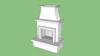 AFD 045 Contractor's Model Fireplace w/ Moulding