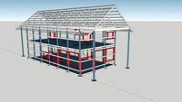 Pole Barn Home Engineered Plans 24'X48' 2-Story
