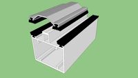 Perfil Estrutural PC 5550 com Trapézio PC2131 -Polysolution