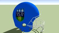 University College Dublin american football helmet