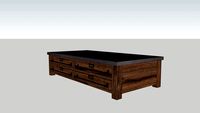 RH 20th Century Zinc-Top Mercantile Coffee Table