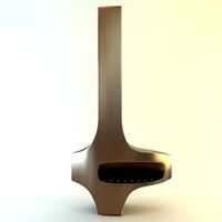 Modern Fireplace Chimney 3D Model