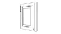 KING Single counterdoor - Pearl White