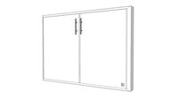 KING Doubledoor counterdoor - Jade White