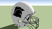 Braga Warriors football helmet