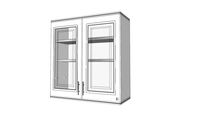 KING Grand Doubledoor hang cabinet - Zircon White