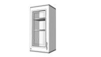 KING Grand Corner hang cabinet - Zircon White