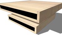 Table basse CUBOCARRÉ - Mobilier Drugeot Manufacture