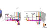 PIPING-THIẾT KẾ NƯỚC-WC1
