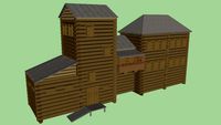 wooden architecture, the Berdsky Ostrog,