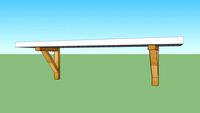 Ikea BERGSHULT / EKBY VALTER 80x22